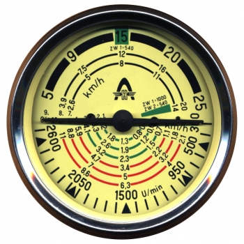 Traktormeter für Hanomag, 100,0 mm im Typ Perfekt 401 E Granit 500 Granit 500 E Granit 501 E mit 9 Gang Getriebe